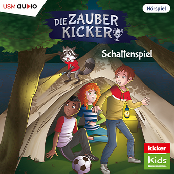 Cover Die Zauberkicker: Schattenspiel - Folge 5 der Kicker Kids Kinderhörspielreihe